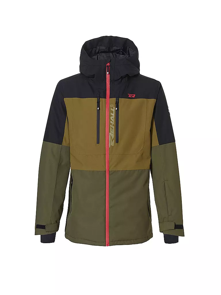 REHALL Herren Snowboardjacke Cropp R olive